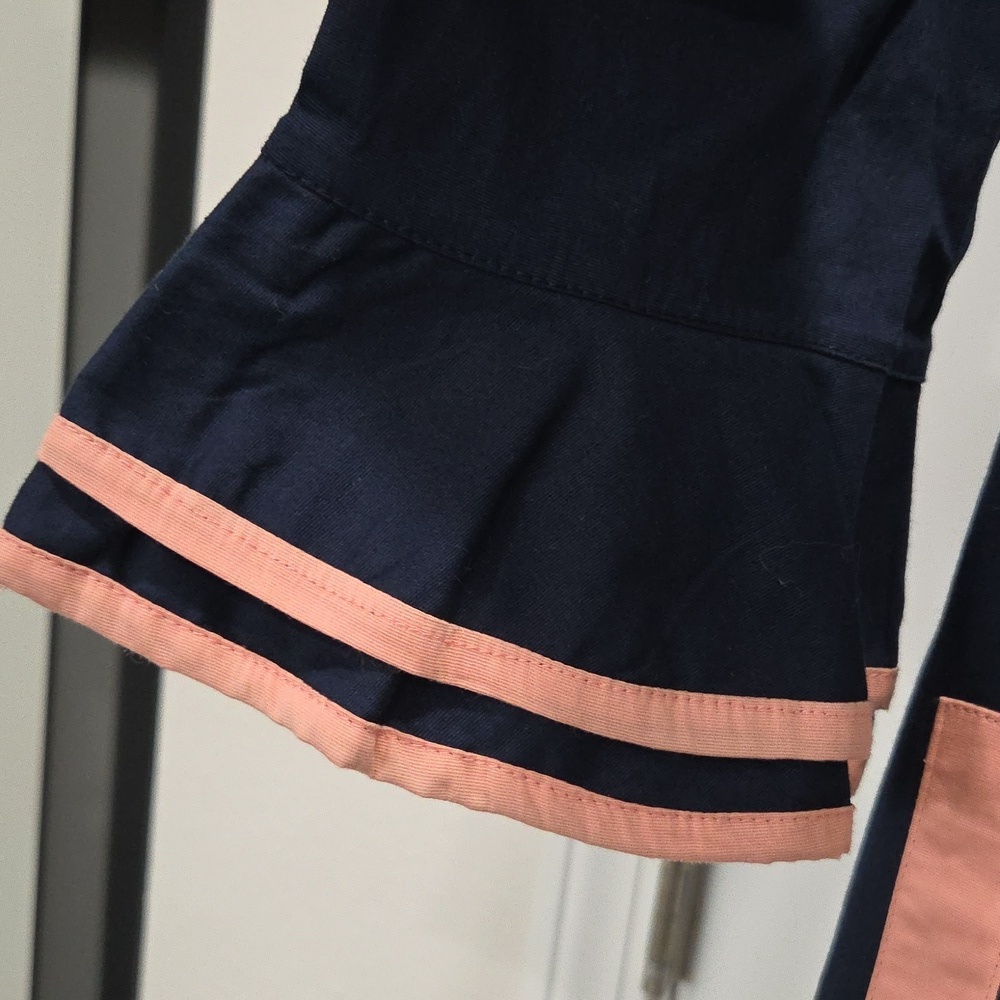Almatrichi Color Block Navy & Coral Tunic Dress, Size 42/10 - Picture 6 of 6